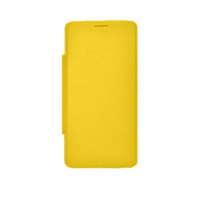 Flip Cover For Alcatel One Touch Idol X Yellow By - Maxbhi.com
