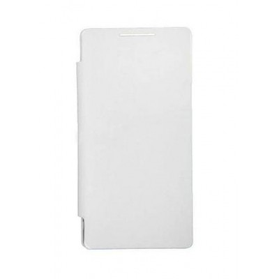 Flip Cover For Qmobile Noir I6 White By - Maxbhi.com