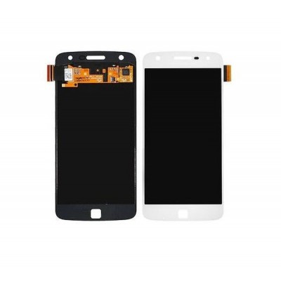 Lcd With Touch Screen For Moto Z Play 64gb White By - Maxbhi Com