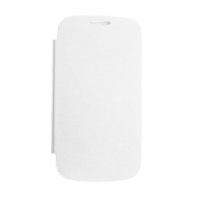 Flip Cover For Videocon Challenger V40ld White By - Maxbhi.com