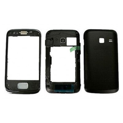 Full Body Housing For Samsung Galaxy Young Duos S6312 Black - Maxbhi.com