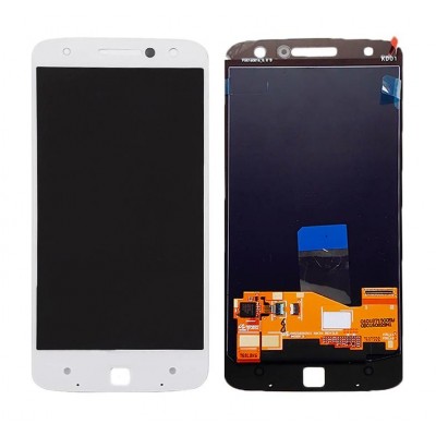 Lcd With Touch Screen For Motorola Moto Z White By - Maxbhi Com