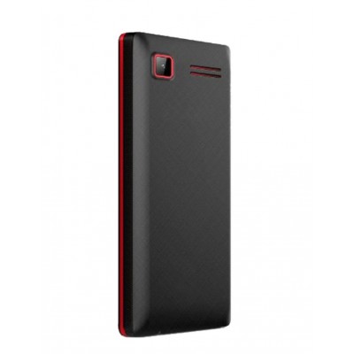 Back Panel Cover For Karbonn K41 Ultra Black Red - Maxbhi.com