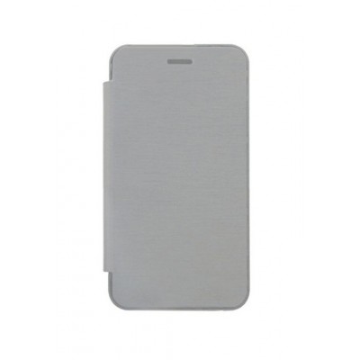 Flip Cover For Intex Aqua 4.5 3g Grey Black By - Maxbhi.com