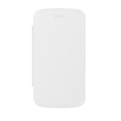 Flip Cover For Celkon Campus A10 White By - Maxbhi.com