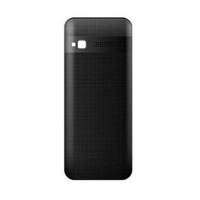 Back Panel Cover For Intex Fabio Black - Maxbhi.com