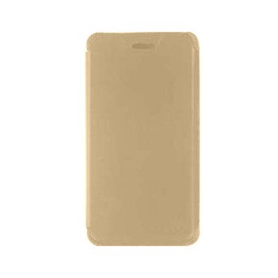 Flip Cover For Intex Aqua 4g Strong 1gb Ram Champagne By - Maxbhi.com