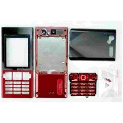 Full Body Housing for Sony Ericsson T700 Red with Black