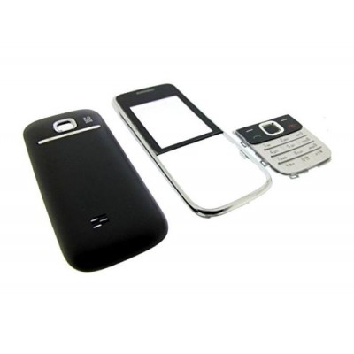 Full Body Housing For Nokia 2730 Classic Silver Black - Maxbhi.com