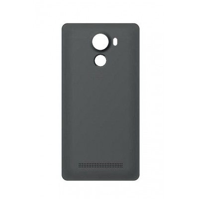 Back Panel Cover For Intex Aqua Secure Black - Maxbhi.com