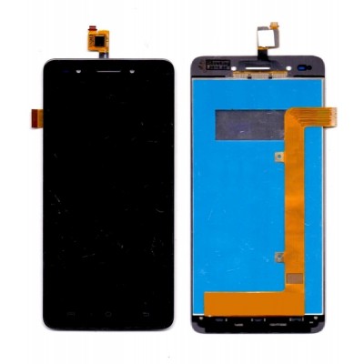 Lcd With Touch Screen For Lava X81 Black By - Maxbhi Com