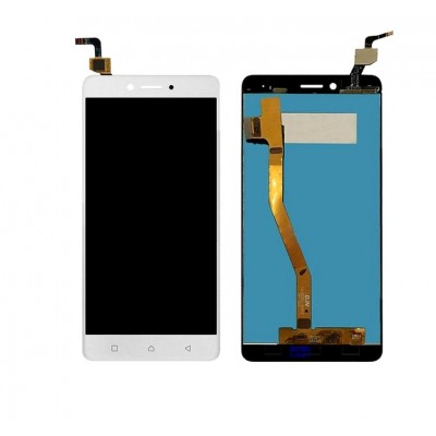 Lcd With Touch Screen For Lenovo K6 Note White By - Maxbhi Com