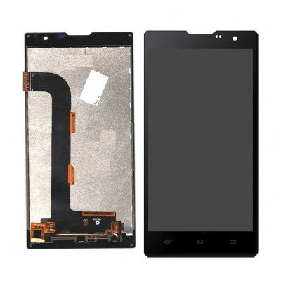Lcd With Touch Screen For Intex Cloud String V2 Black By - Maxbhi Com