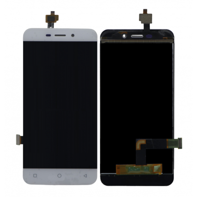Lcd With Touch Screen For Karbonn Titanium Vista 4g White By - Maxbhi Com
