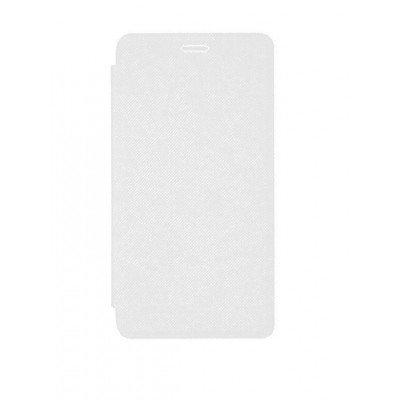 Flip Cover For Micromax Canvas Evok White By - Maxbhi.com