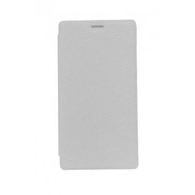 Flip Cover For Micromax Vdeo 2 White By - Maxbhi.com