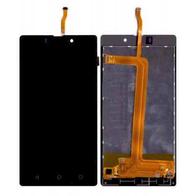 Lcd With Touch Screen For Lyf Wind 7i White By - Maxbhi Com