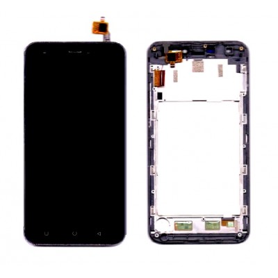 Lcd With Touch Screen For Intex Aqua Hd 5 5 Black By - Maxbhi Com