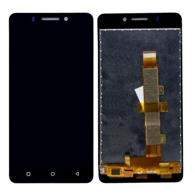 LCD with Touch Screen for Intex Aqua Supreme Plus Black (display glass  combo folder)