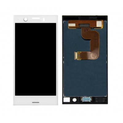 Lcd With Touch Screen For Sony Xperia Xz1 Compact Silver By - Maxbhi Com