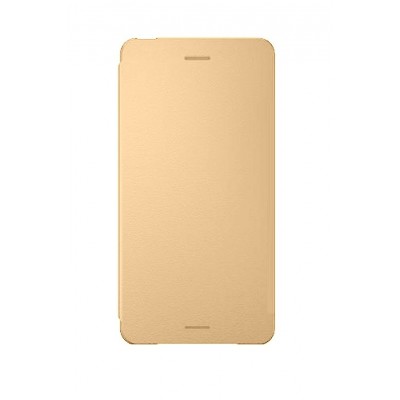 Flip Cover For Samsung Galaxy C7 2017 Gold By - Maxbhi.com