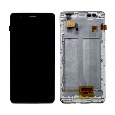 Lcd With Touch Screen For Intex Aqua Lions 4g Black By - Maxbhi Com