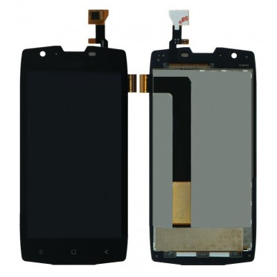 Lcd With Touch Screen For Blackview Bv7000 Pro Black By - Maxbhi Com