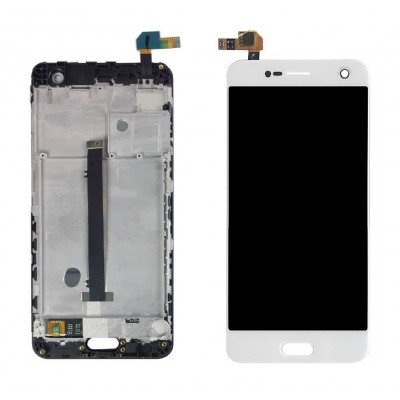 Lcd With Touch Screen For Zte Blade V8 White By - Maxbhi Com