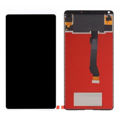 Lcd With Touch Screen For Xiaomi Mi Mix 2 White By - Maxbhi Com