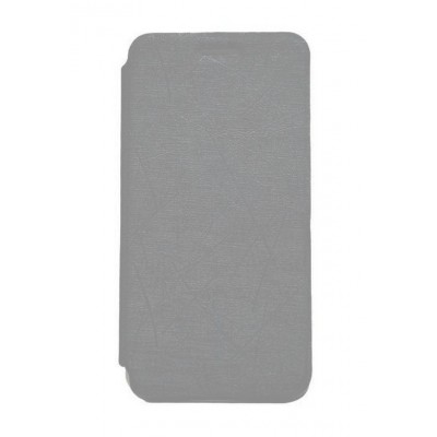 Flip Cover For Spice F302 Grey By - Maxbhi.com