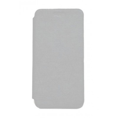 Flip Cover For Spice F302 Silver By - Maxbhi.com