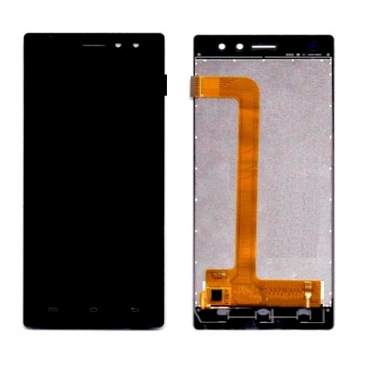 Lcd With Touch Screen For Lava X41 Plus Gold By - Maxbhi Com