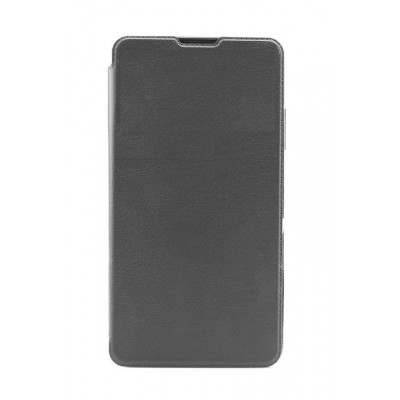 Flip Cover For Black Bear A6 Glam Grey By - Maxbhi.com