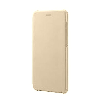 Flip Cover For Huawei P8 Lite 2017 Gold By - Maxbhi.com