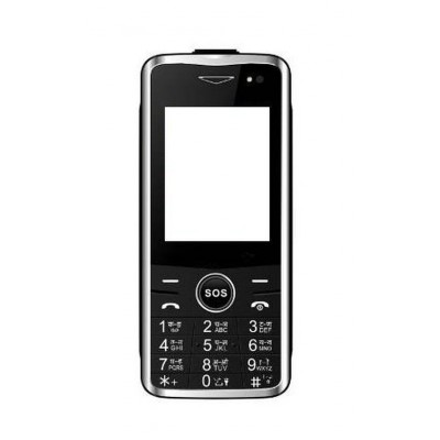 Full Body Housing For White Cherry Selfie Black - Maxbhi.com
