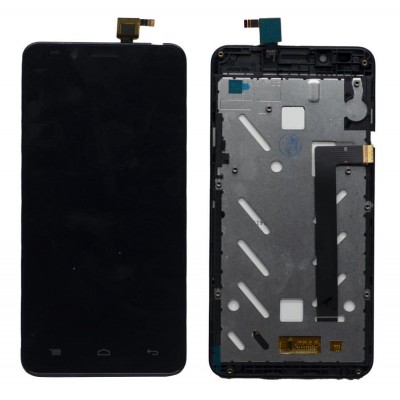 Lcd With Touch Screen For Intex Cloud Style 4g Grey By - Maxbhi Com