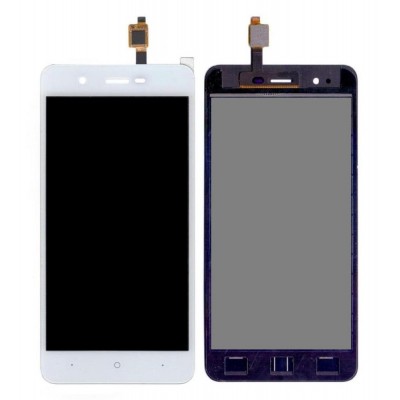 Lcd With Touch Screen For Yu Yunique 2 Yu5011 White By - Maxbhi Com