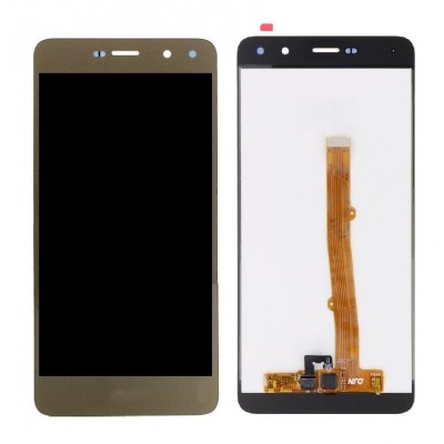 Lcd With Touch Screen For Huawei Y6 2017 Gold By - Maxbhi Com