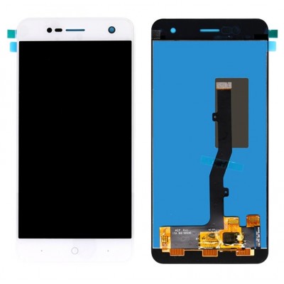 Lcd With Touch Screen For Zte Blade V8 Mini White By - Maxbhi Com