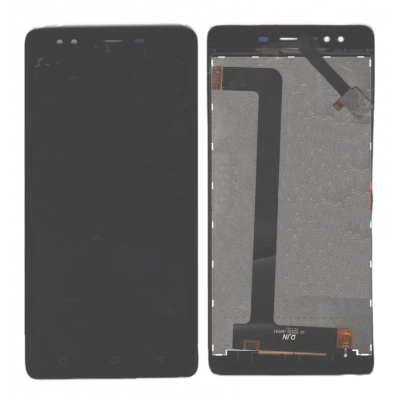 Lcd With Touch Screen For Intex Aqua Selfie Black By - Maxbhi Com