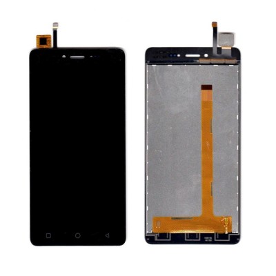 LCD with Touch Screen for Karbonn Aura 4G Brown