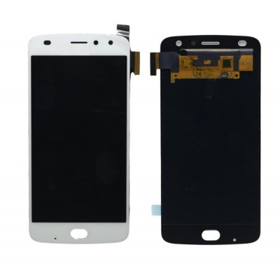 Lcd With Touch Screen For Moto Z2 Play White By - Maxbhi Com