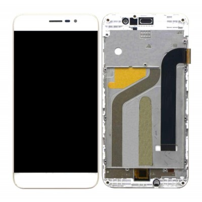 Lcd With Touch Screen For Panasonic P85 White By - Maxbhi Com