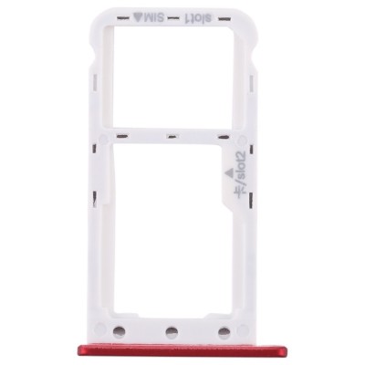 Sim Card Holder Tray For Huawei Enjoy 7 Red - Maxbhi Com