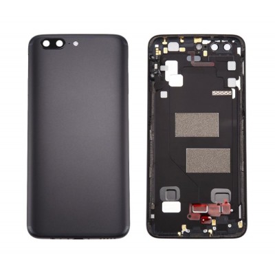Back Panel Cover For Oneplus 5 Black Slate - Maxbhi Com