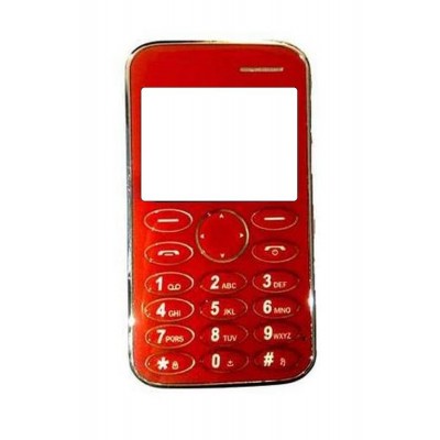 Full Body Housing For Mu Phone M2200 Red - Maxbhi.com