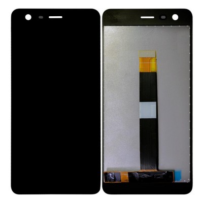 Lcd With Touch Screen For Nokia 2 Black By - Maxbhi Com