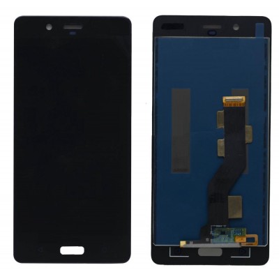 Lcd With Touch Screen For Nokia 8 Black By - Maxbhi Com