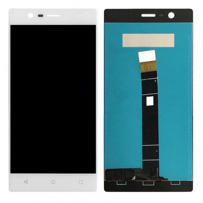 Lcd With Touch Screen For Nokia 3 White By - Maxbhi Com