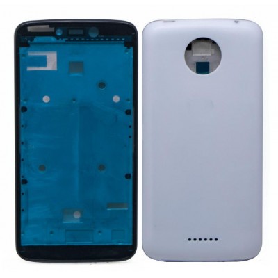 Full Body Housing For Moto C Plus White - Maxbhi Com